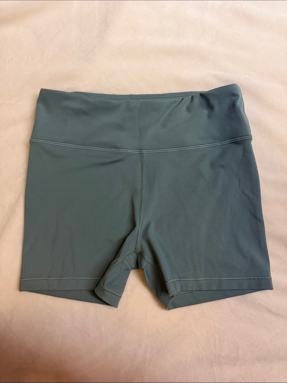 Athleta Girl Slate Green High-Rise Bike Shorts